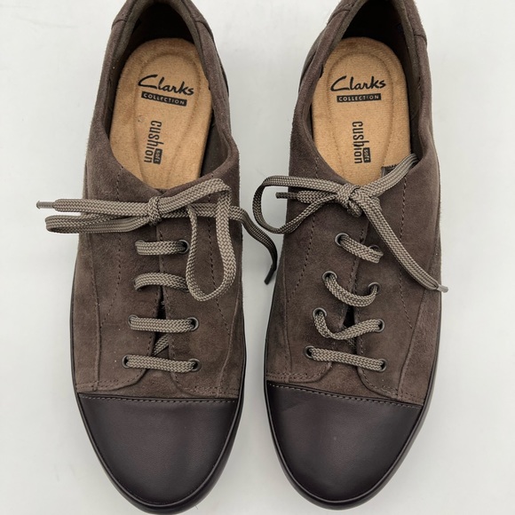 Clarks Lorry Grace Lace Up Brown Suede/Leather. Size 9.5 - Picture 5 of 8